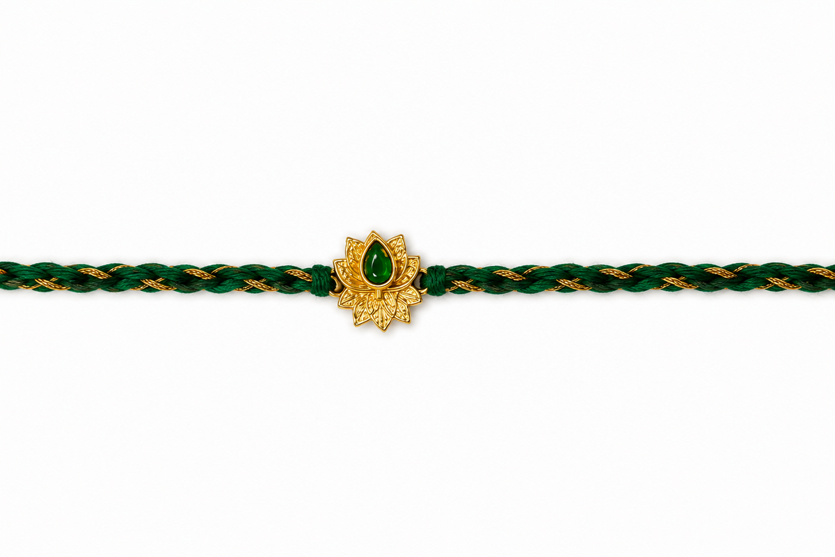 Green Lotus Rakhri-thumbmail-1