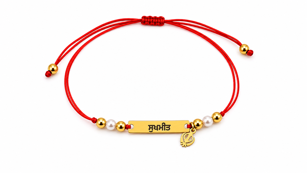 Custom Khanda Pearl Rakhri-thumbmail-1