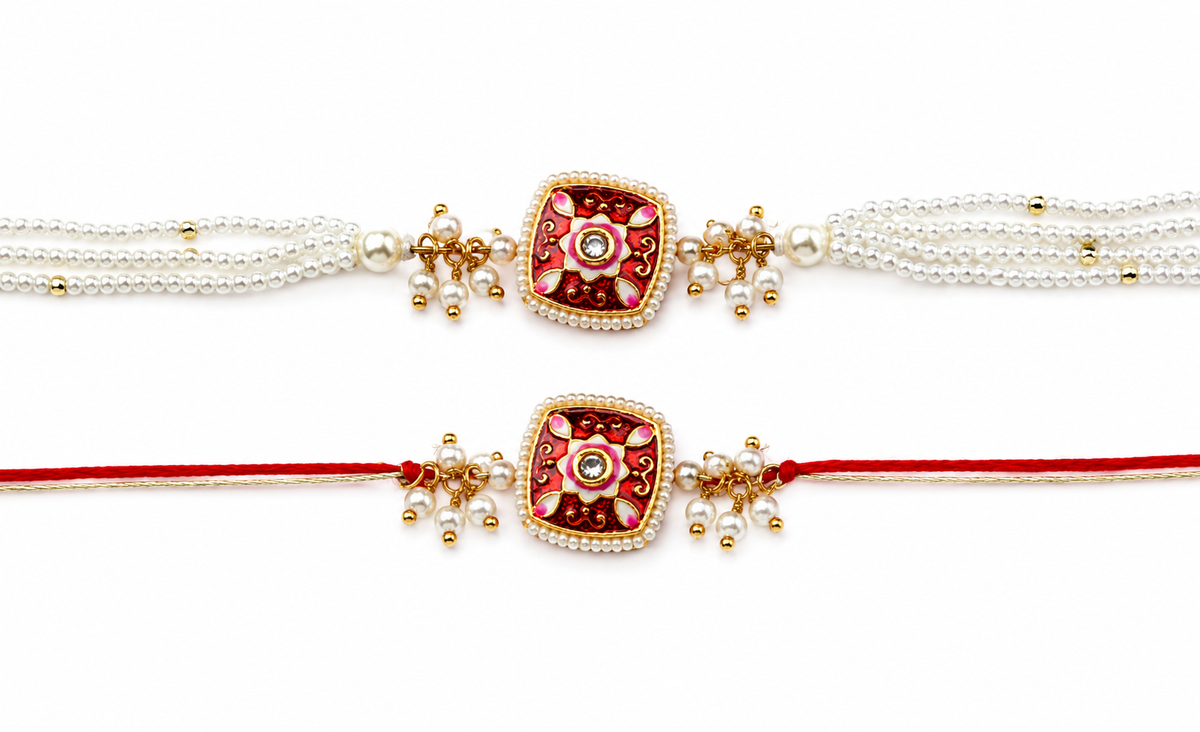 Red Elegance Rakhi Set-thumbmail-1