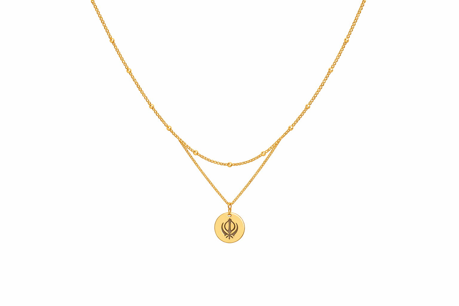 Khanda Multi - Layer Necklace-thumbmail-1