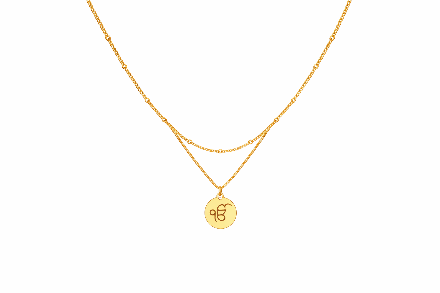 Ik Onkar Necklace Multilayer Necklace-thumbmail-1