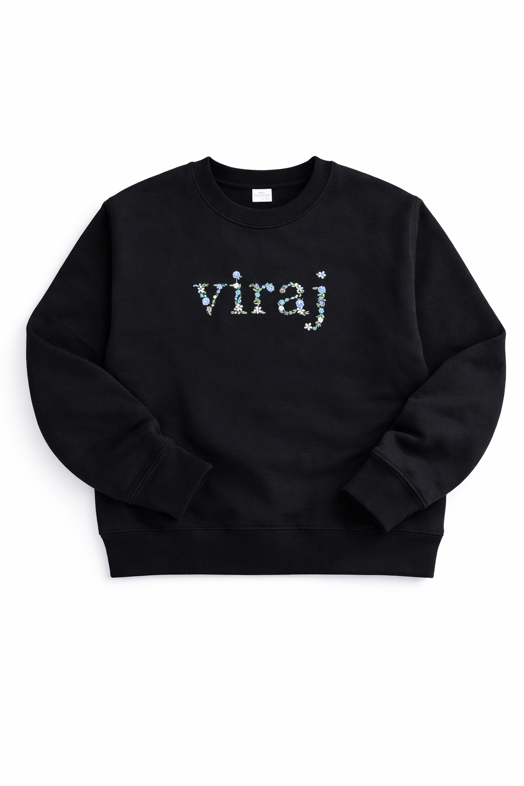 Floral Embroidered Custom Sweatshirt-thumbmail-3