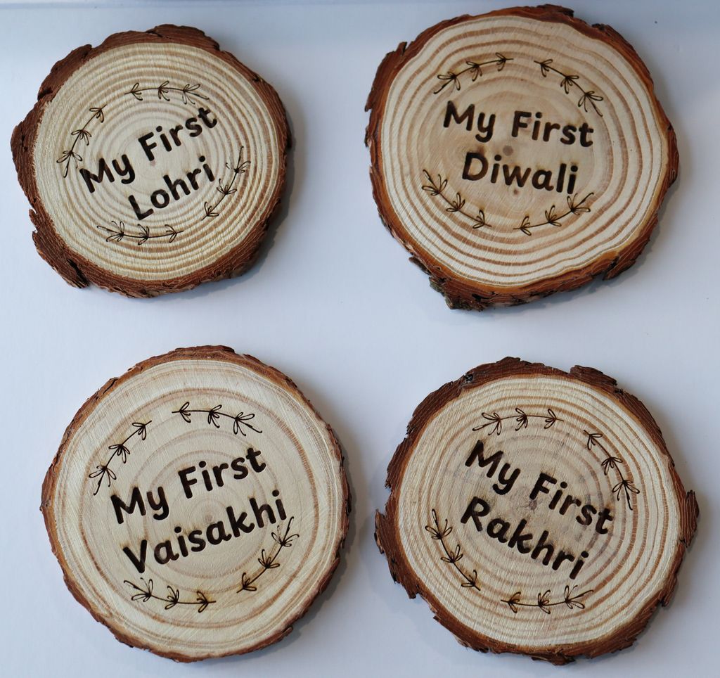 My First Indian Festival Holiday Wooden Milestone Markers