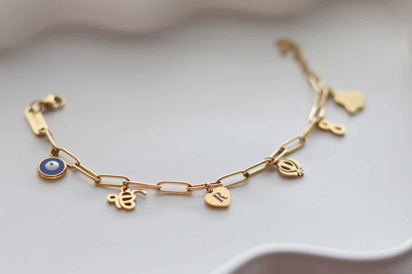 Pind to Boston Charm Bracelet