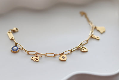 Pind to Boston Charm Bracelet