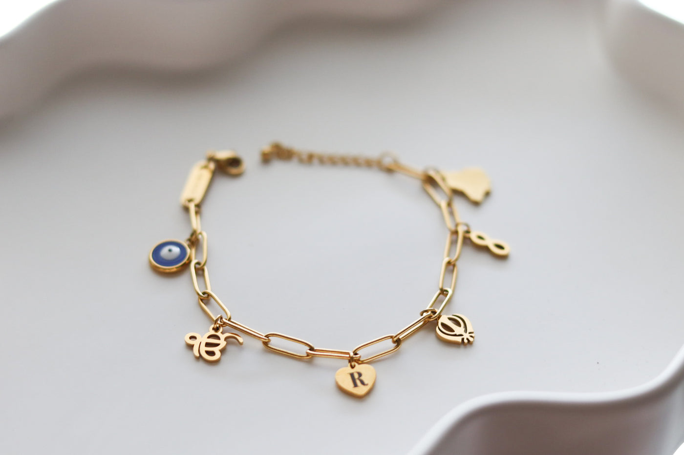 Pind to Boston Charm Bracelet