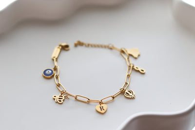 Pind to Boston Charm Bracelet