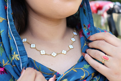 Waheguru Clover Necklace
