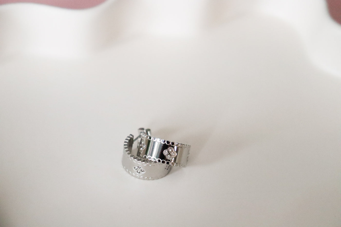 Amara Silver Hoops