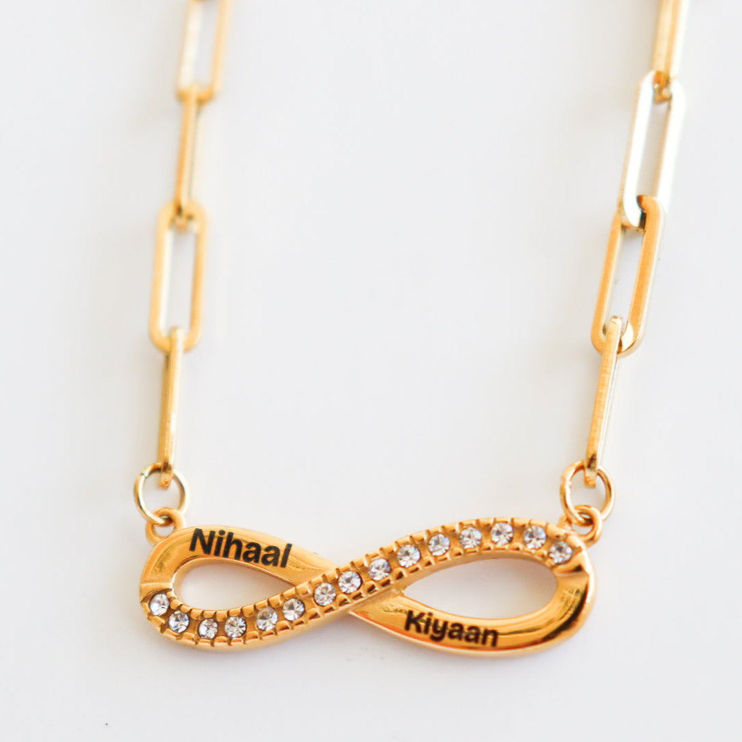 Pyar Custom Infinity Necklace
