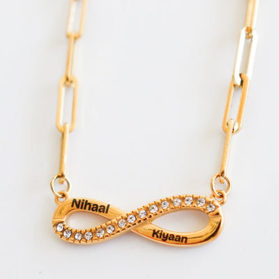 Pyar Custom Infinity Necklace