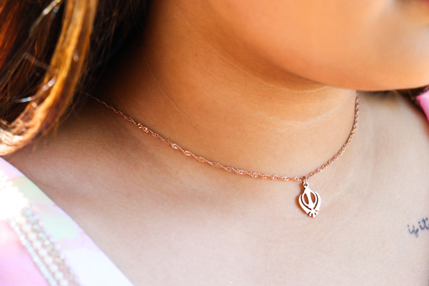 Never Fold Khanda Necklace