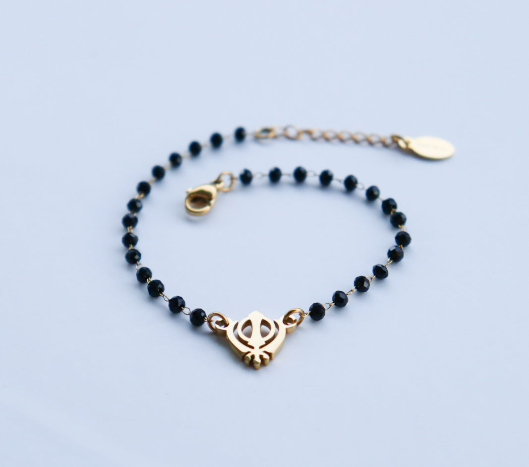 Khanda Noir Bracelet