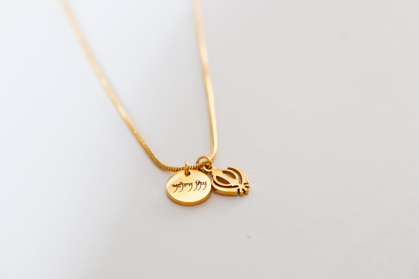 Khanda Mini Charm Necklace