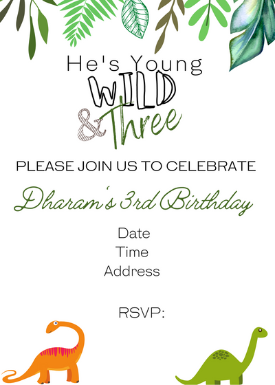 Invitation Digital Print Outs