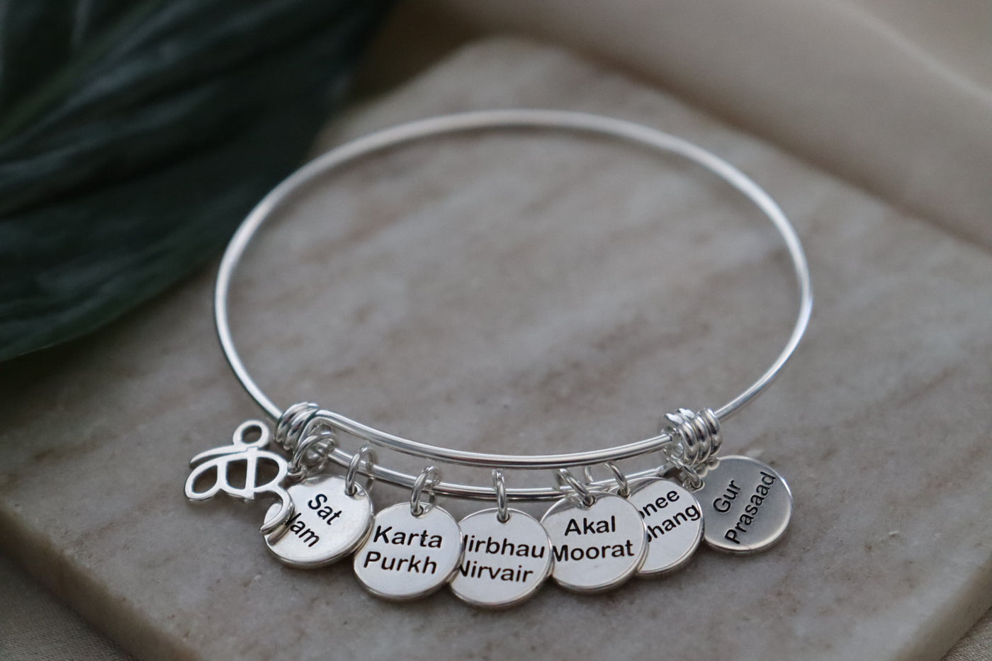 Mool Mantar Charm Bracelet - English