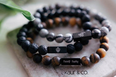 Trio Sikh Bead Bracelets