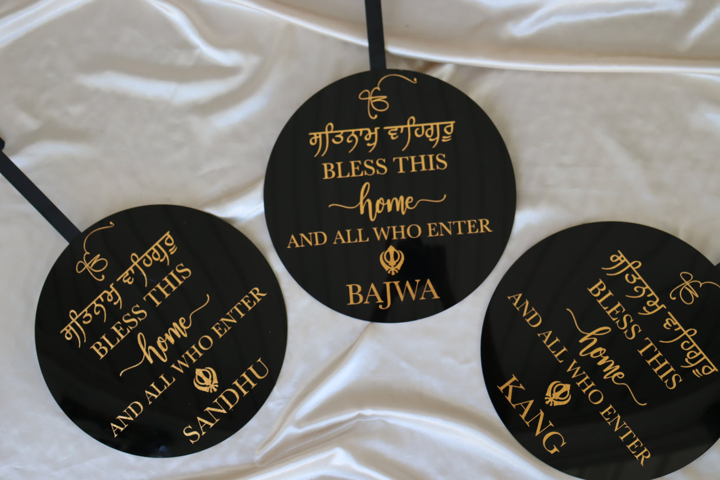 Sikh God Bless This Home Door Hanging Sign